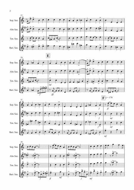 We Three Kings Jazzy Style For Saxophone Quartet Page 2