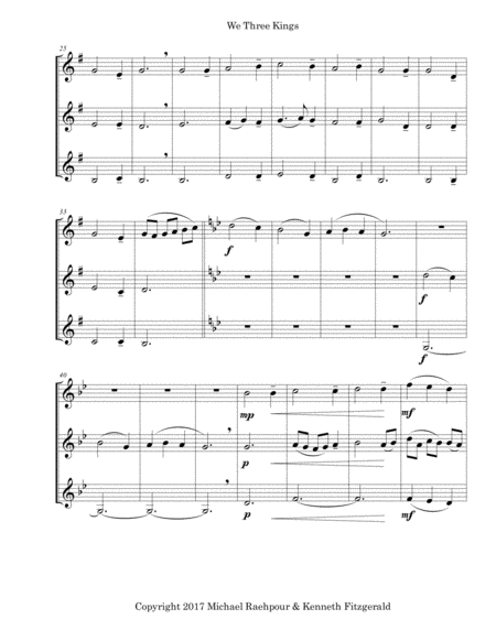 We Three Kings Trumpet Trio Page 2