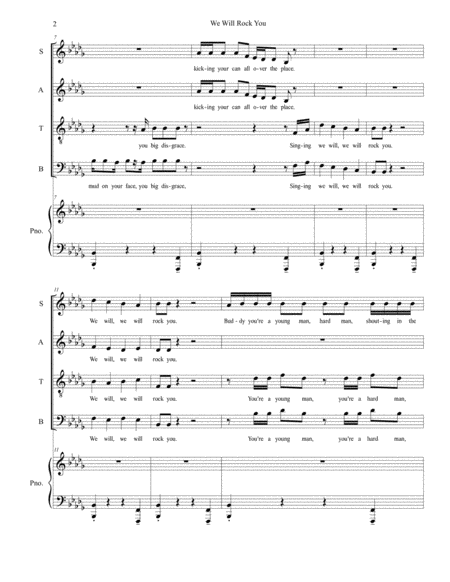We Will Rock You For Satb Page 2