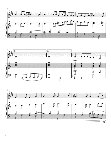 We Wish You A Merry Christmas Arranged For Piano And Bb Clarinet Page 2