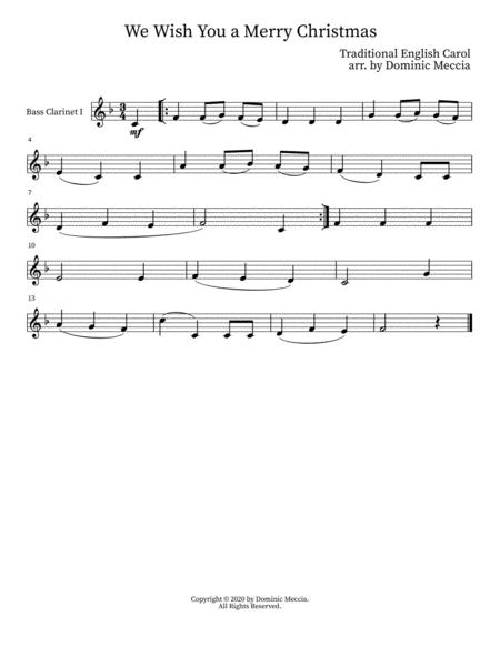 We Wish You A Merry Christmas Bass Clarinet Trio Page 2