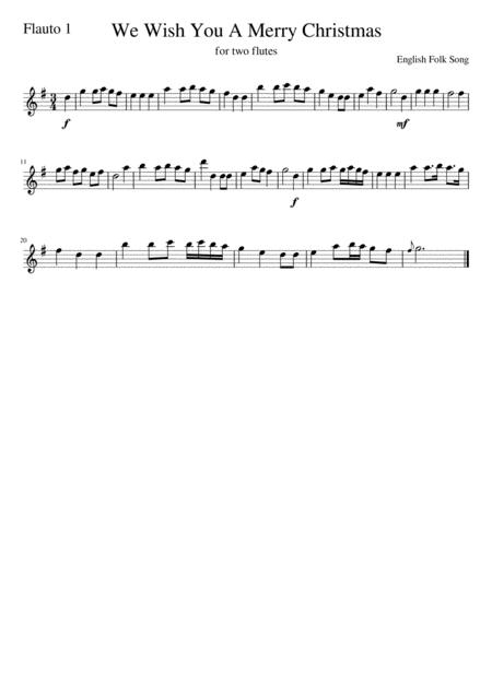 We Wish You A Merry Christmas Flute Duet Page 2