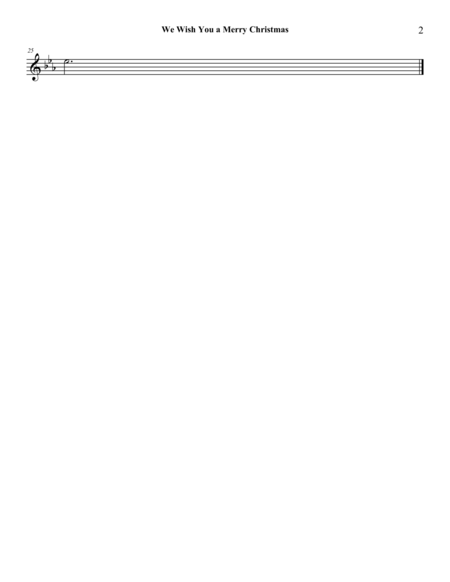 We Wish You A Merry Christmas Flute Piano Page 2