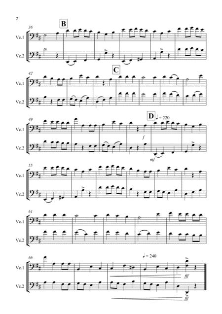 We Wish You A Merry Christmas For Cello Duet Page 2