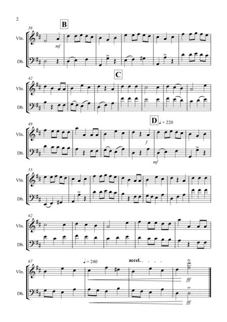 We Wish You A Merry Christmas For Violin And Double Bass Duet Page 2