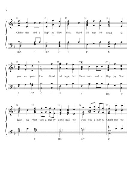 We Wish You A Merry Christmas Handbell Arrangement For Level 2 Easy For 2 Or 3 Octave Handbells Arranged By Linda Mckechnie Page 2