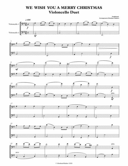 We Wish You A Merry Christmas Violoncello Duet Page 2