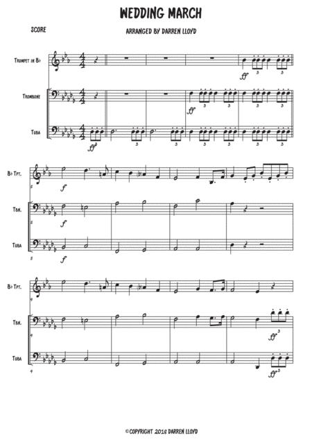 Wedding March Brass Trio Page 2