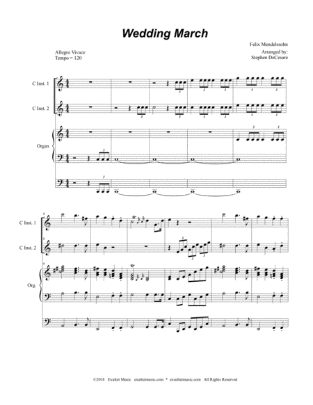 Wedding March Duet For C Instruments Page 2