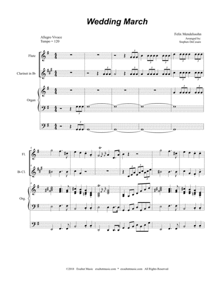 Wedding March Duet For Flute And Bb Clarinet Page 2