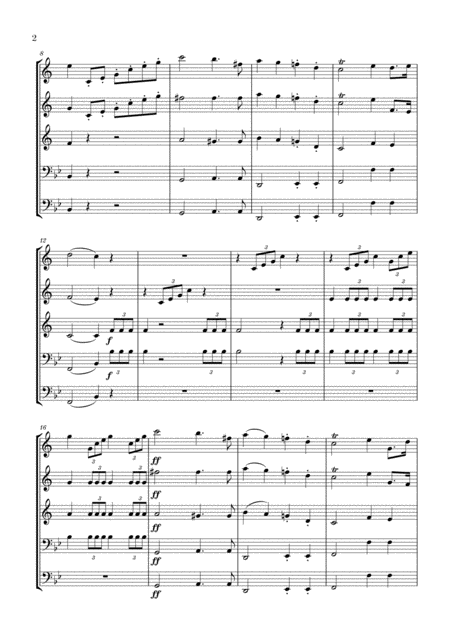 Wedding March For Brass Quintet Mendelssohn Page 2