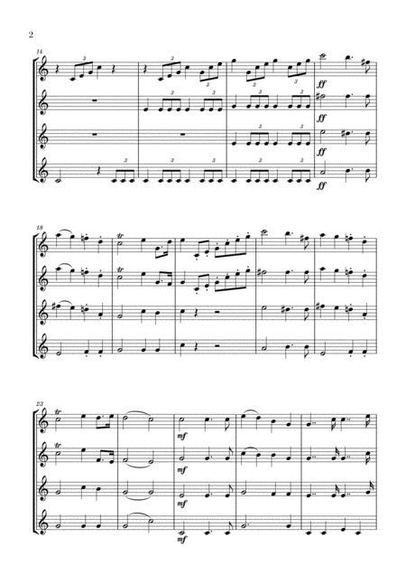 Wedding March For Clarinet Quartet Mendelssohn Page 2