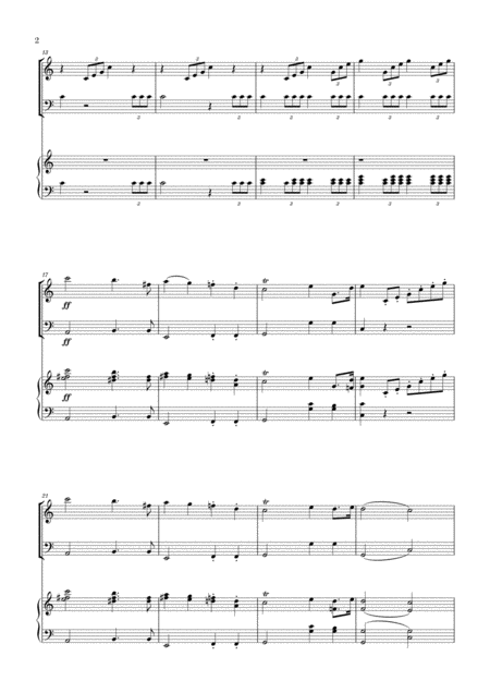 Wedding March For Piano Flute And Cello Mendelssohn Page 2