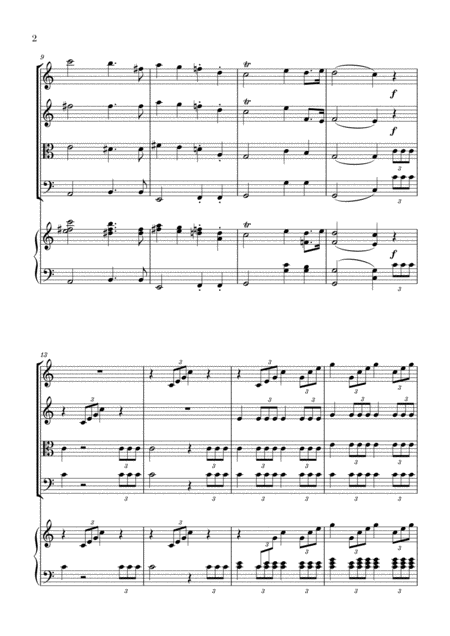 Wedding March For String Quartet And Piano Mendelssohn Page 2