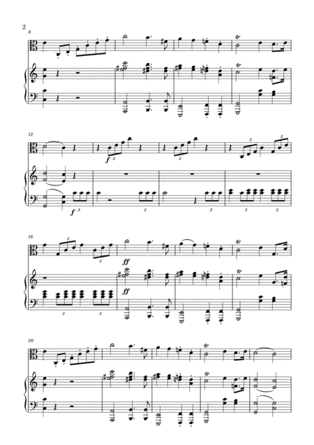 Wedding March For Viola And Piano Mendelssohn Page 2