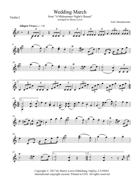 Wedding March String Duo For String Duo Page 2