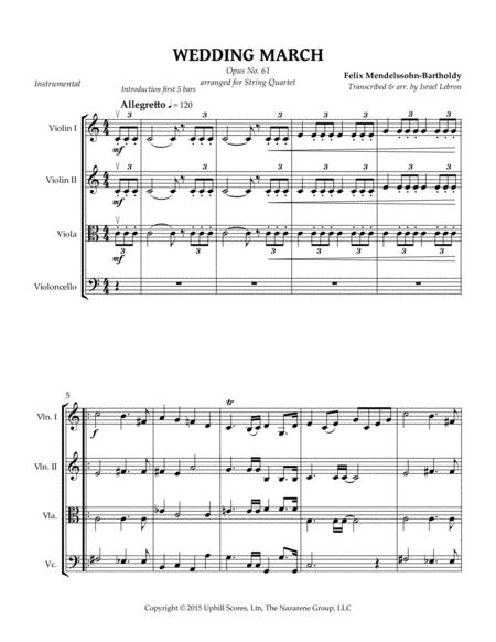 Wedding March String Quartet Page 2