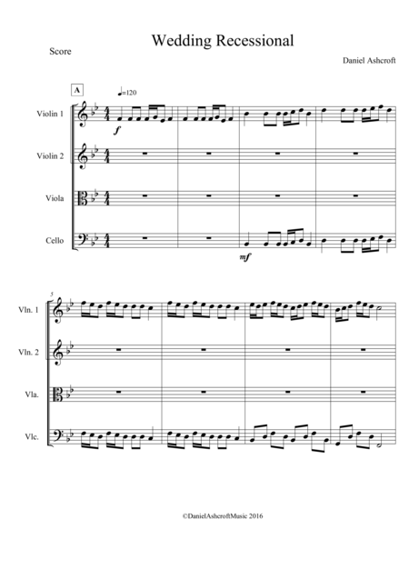 Wedding Recessional Score Only Page 2