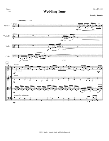 Wedding Tune String Quartet Page 2