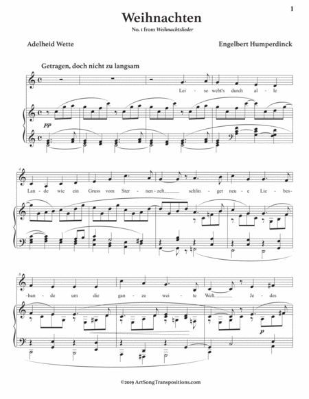 Weihnachten Transposed To C Major Page 2