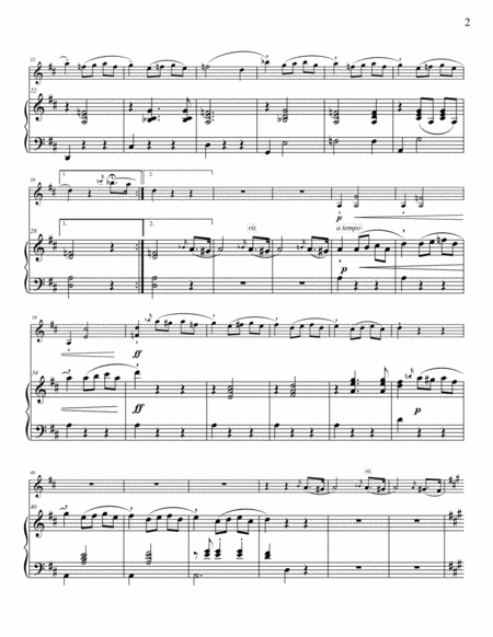 Weiss Wake Up Waltz For Violin And Piano Piano Part Page 2