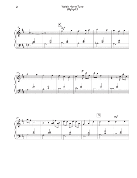 Welsh Hymn Tune Solo Piano Arrangement Page 2