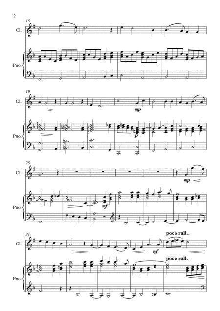 Were You There For Clarinet And Piano Page 2