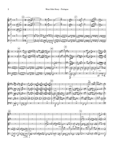 West Side Story For Brass Quintet Arranged By Jack Gale Page 2