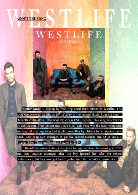 Westlife Better Man For Piano Vocal With Chords Page 2