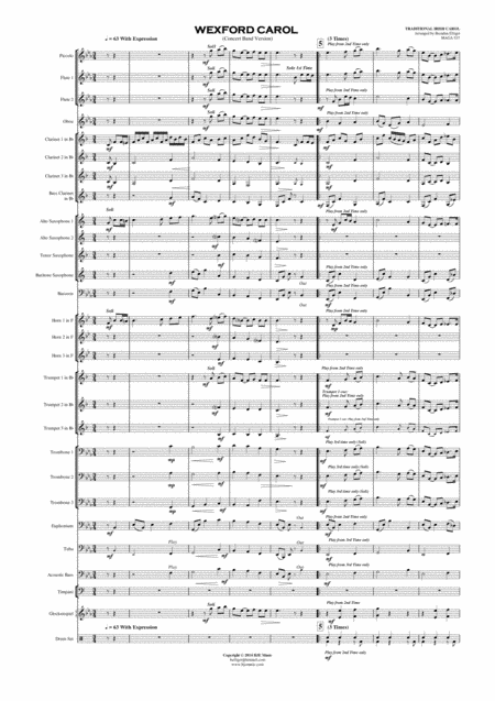 Wexford Carol Concert Band Score And Parts Pdf Page 2