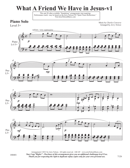 What A Friend We Have In Jesus V1 2 For 1 Piano Standalone Arr S Page 2
