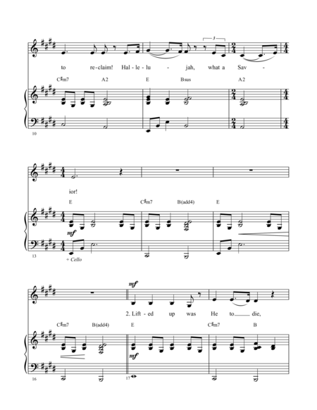 What A Savior Vocal Piano Page 2