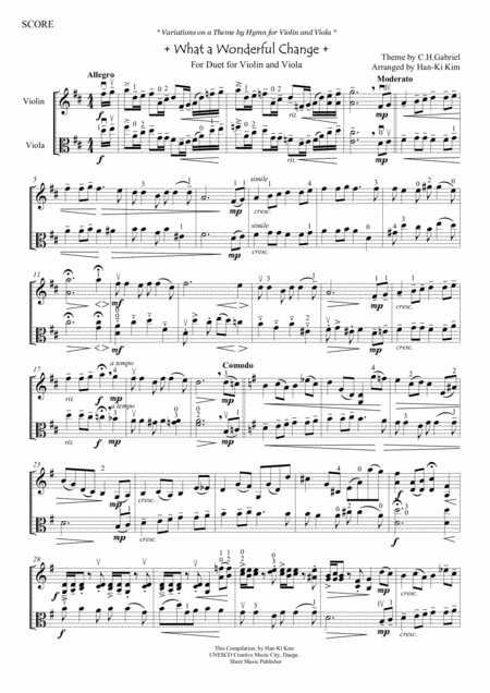 What A Wonderful Change For Violin And Viola Page 2