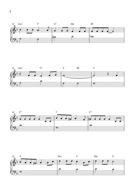 What A Wonderful World Easy Beginner Piano Page 2