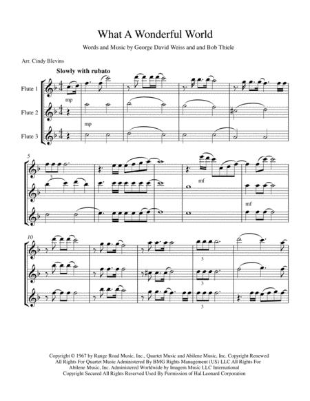 What A Wonderful World For Flute Trio Page 2