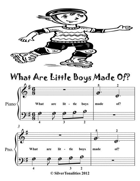 What Are Little Boys Made Of Beginner Piano Sheet Music Page 2