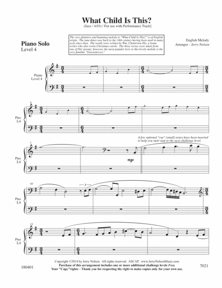 What Child Is This 2 For 1 Piano Arrangements Jazz Page 2