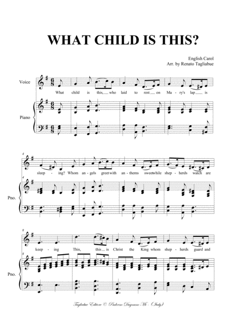 What Child Is This For Voice And Piano Page 2