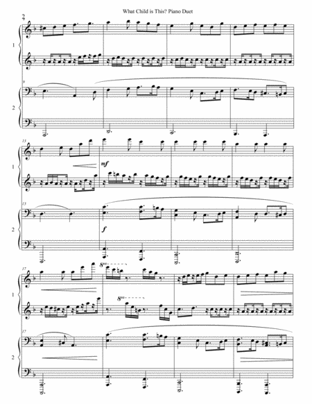 What Child Is This Piano Four Hands Page 2