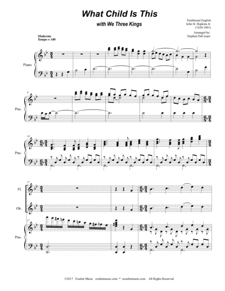 What Child Is This With We Three Kings For Woodwind Quartet Page 2