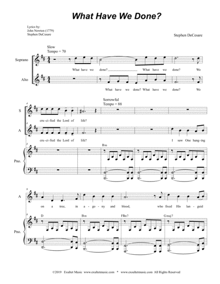 What Have We Done Duet For Soprano And Alto Solo Page 2