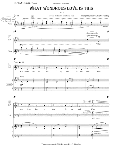 What Wondrous Love Is This Choir Piano Page 2
