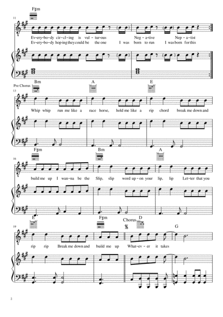 Whatever It Takes By Imagine Dragons Key A Page 2