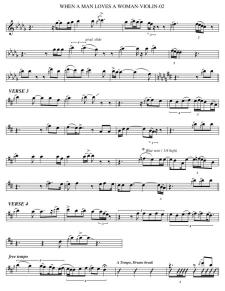 When A Man Loves A Woman Violin Page 2