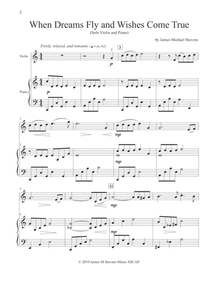 When Dreams Fly And Wishes Come True Violin Piano Page 2