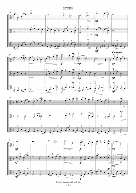 When I Fear My Faith Will Fail For 3 Violas Page 2