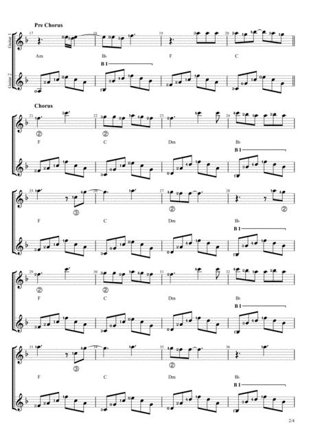 When I Look At You Duet Guitar Score Page 2