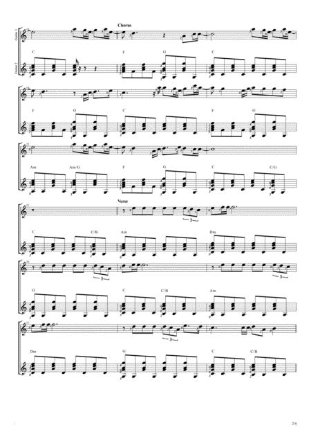 When I Was Your Man Duet Guitar Score Page 2