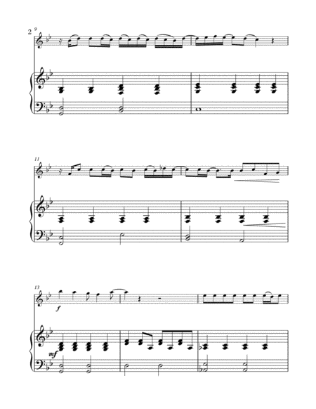 When I Was Your Man Flute Easy Piano Page 2