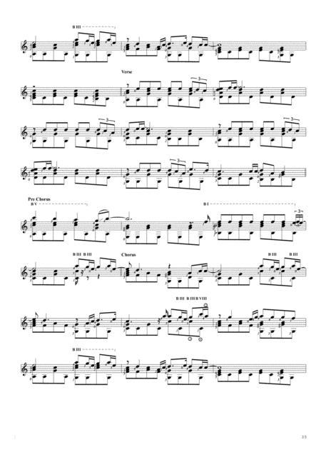 When I Was Your Man Solo Guitar Score Page 2